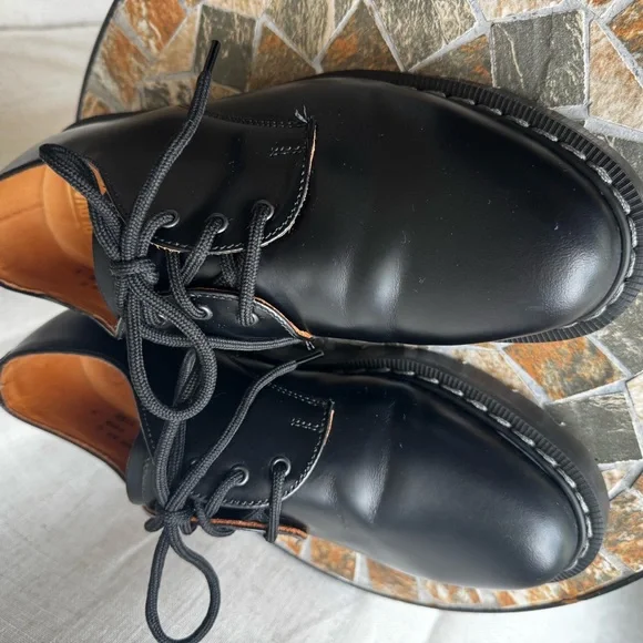 Solovair 3 Eye Gibson Black Hi-Shine Leather | UK 5 / US 6 | Made in England - Picture 6 of 15